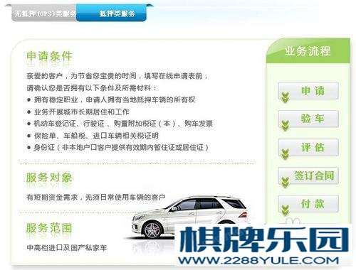 广州汽车抵押贷款申请流程